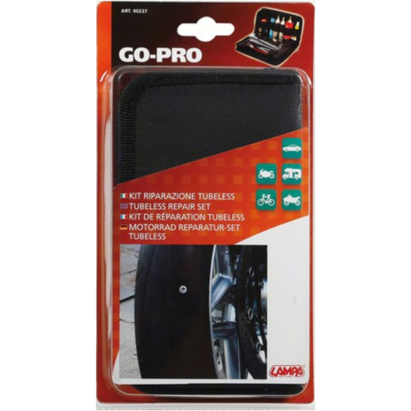 Go-Pro, Reparaturkit für schlauchlose Reifen