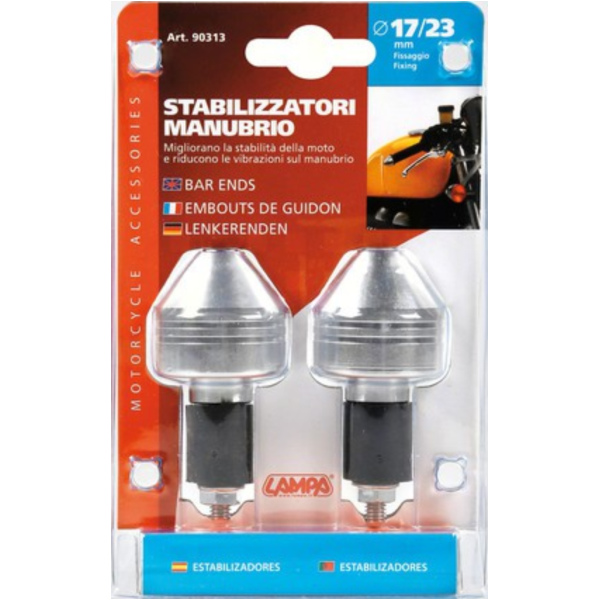 Bar Ends Lenkergewichte für 17-23mm Bohrungen - aluminium design