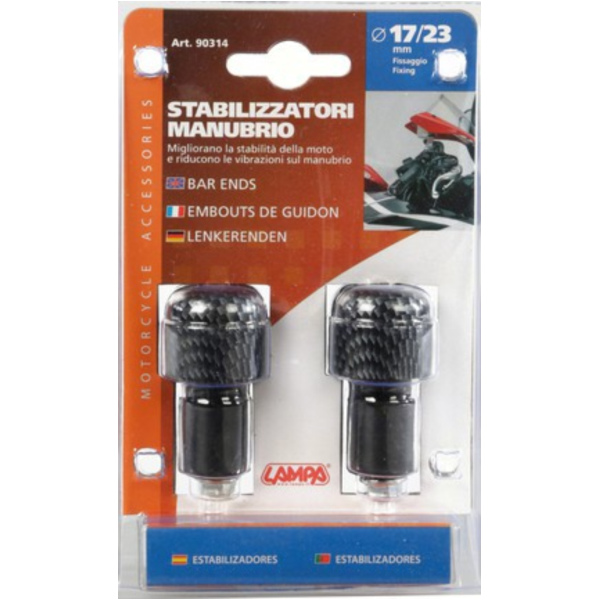 Bar Ends Lenkergewichte für 17-23mm Bohrungen - carbon design