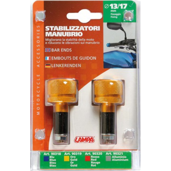 Bar Ends Lenkergewichte gold farbig für 13-17mm Bohrungen