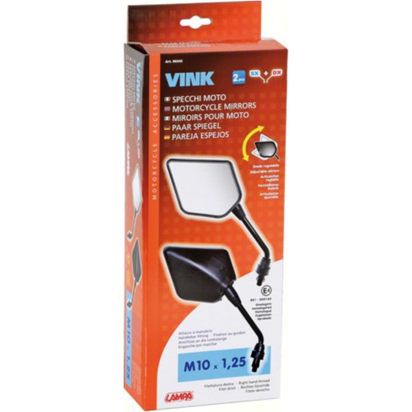 Vink Paar Rückspiegel - M10x1,25 Rechtsgewinde