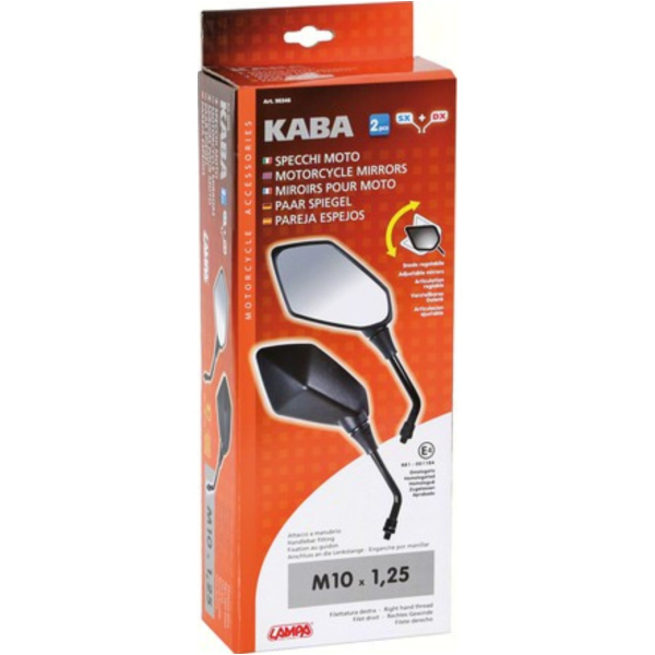 Kaba Rückspiegel Set - Rechtsgewinde M10x1,25