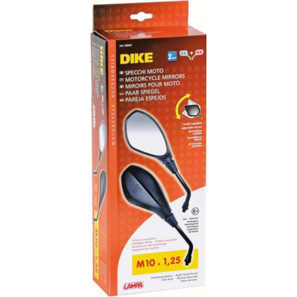 Dike, Spiegel Set M10 x 1,25 Rechtsgewinde