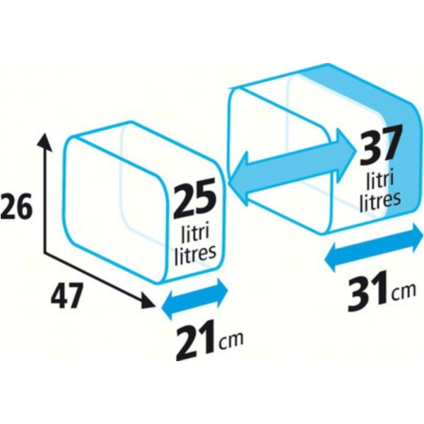 T-MAXTER XXL Seitentaschen 25/37 + 25/37 LT