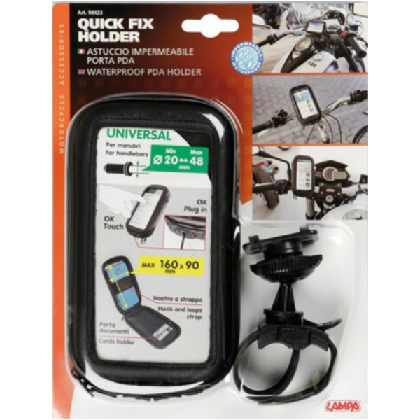 Quick Fix Navi/Handy Tasche mit Halterung wasserdicht