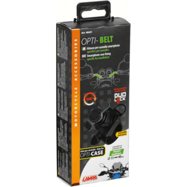 Opti-Belt Schnellbefestigungsgrundsystem für Navi- und Handytaschen mit Klemmband