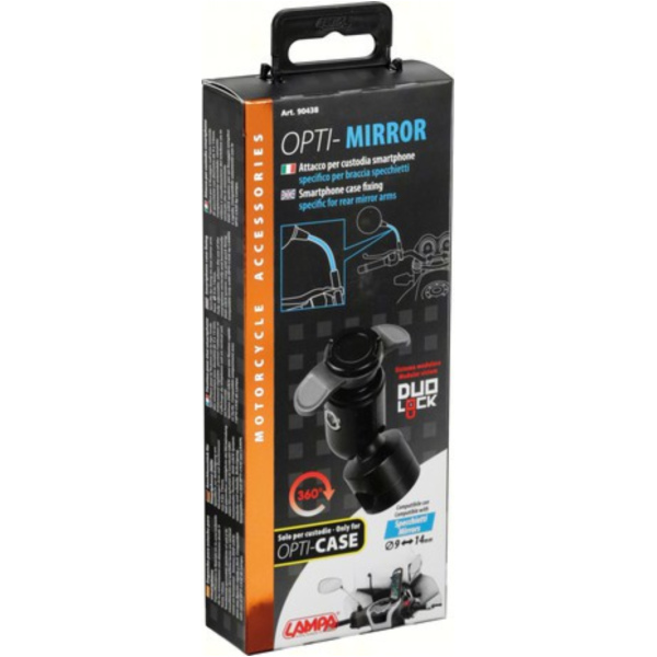 Opti-Mirror Schnellbefestigungsgrundsystem für Navi und Handy mit 9-14mm Klemme