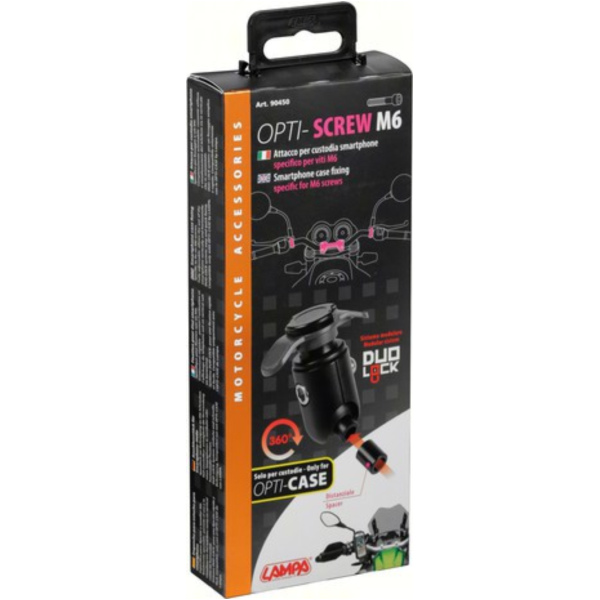 Opti-Screw M6 Schnellbefestigungsgrundsystem für Navi und Handy für M6 Schraube