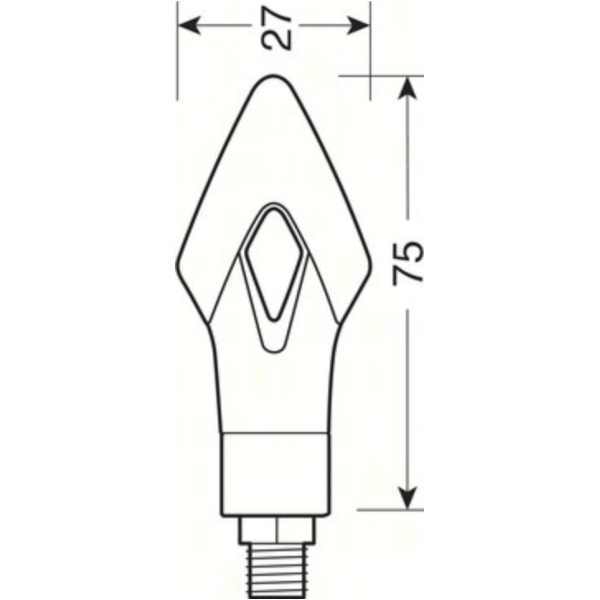 LED Blinker Set LUM, schwarz 12V
