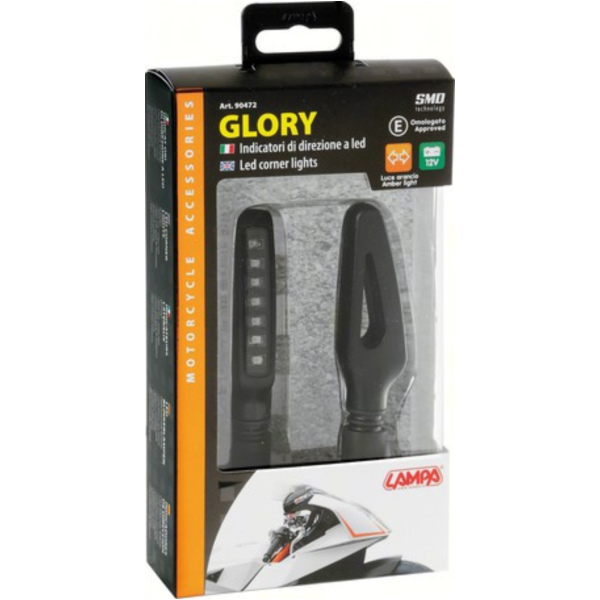 Led-Blinker GLORY, schwarze Farbe