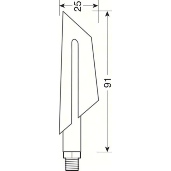 LED Blinker Set CYCLON schwarz 12V - E geprüft