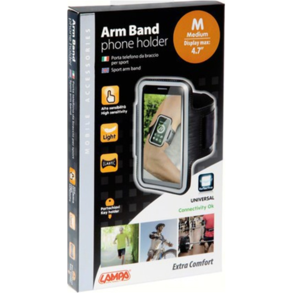 Handy Armbandtasche - Medium - Schwarz