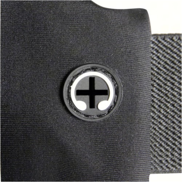 SPORT-POUCH Sport-Hüfttasche mit Doppelfach, schwarz