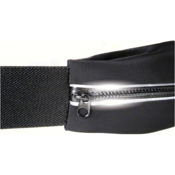 SPORT-POUCH Sport-Hüfttasche mit Doppelfach, schwarz