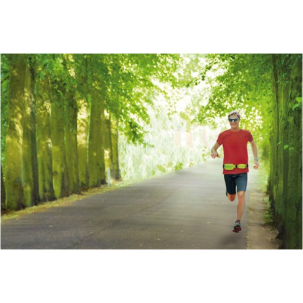 SPORT-POUCH Sport-Hüfttasche mit Doppelfach, gelb