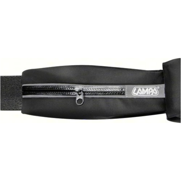 SPORT-POUCH 2 Sport-Hüfttasche für Smartphones mit Touch-Fenster + extra Tasche - Schwarz