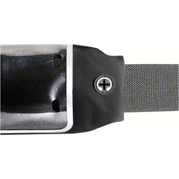 SPORT-POUCH 2 Sport-Hüfttasche für Smartphones mit Touch-Fenster + extra Tasche - Schwarz