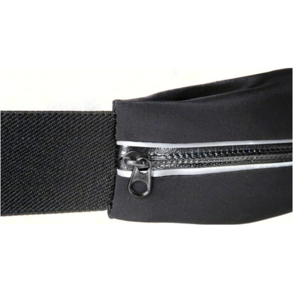 SPORT-POUCH 2 Sport-Hüfttasche für Smartphones mit Touch-Fenster + extra Tasche - Schwarz