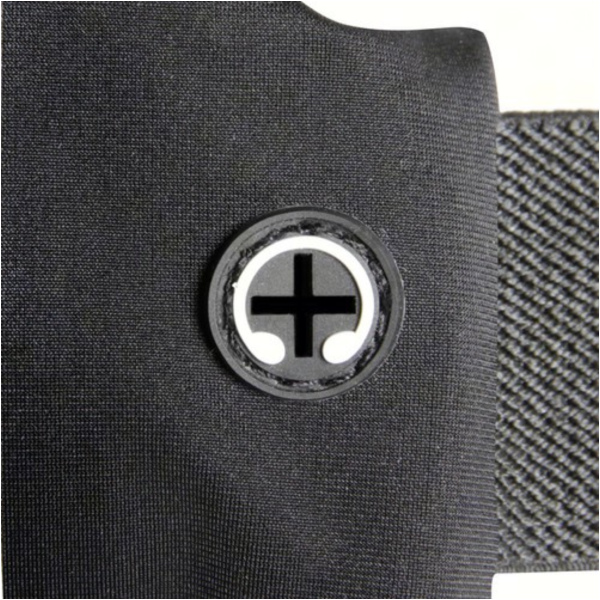 SPORT-POUCH 2 Sport-Hüfttasche für Smartphones mit Touch-Fenster + extra Tasche - Schwarz