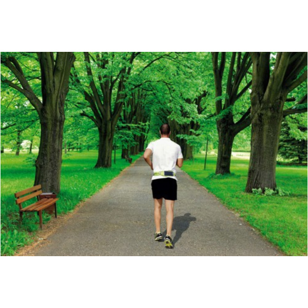 SPORT-POUCH 2 Sport-Hüfttasche für Smartphones mit Touch-Fenster + extra Tasche - gelb