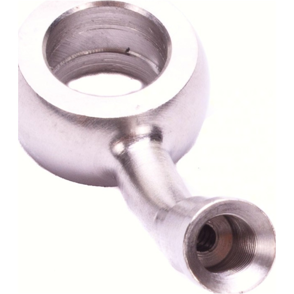 Fitting 10,2 mm, 45° gewinkelt, Edelstahl