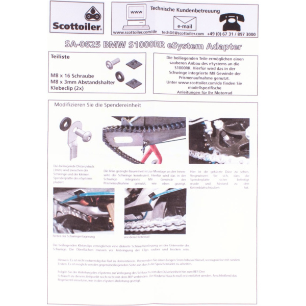 V-System spezial für: BMW S1000 (alle) ab 2017