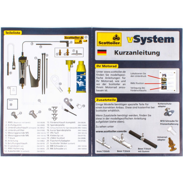 Kettenöler V-System universal Kettenschmiersystem