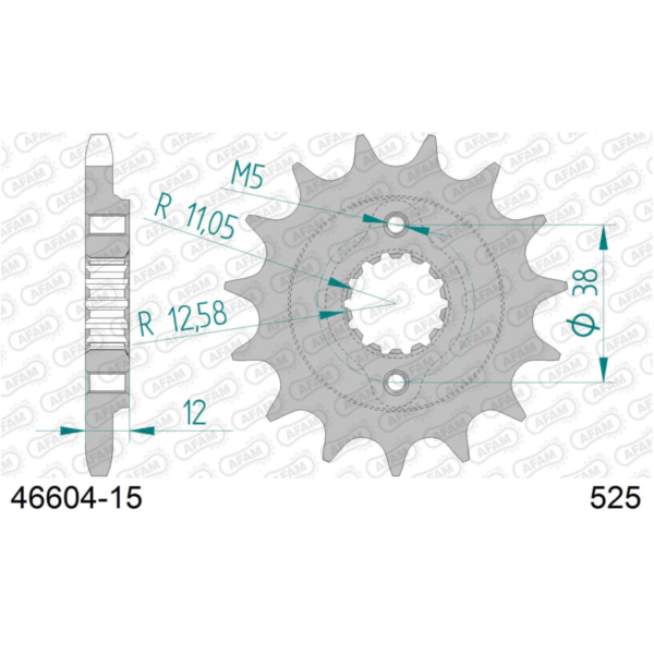 Ritzel AFAM 525 - 15Z 4660415