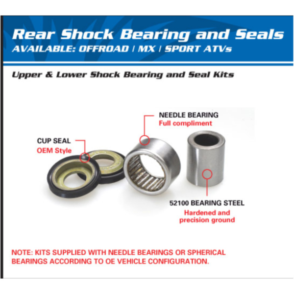 Federbein Lager Reparatursatz für: Kawasaki KX80 98-00