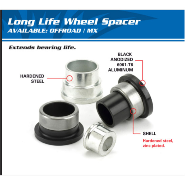 Rad Distanzhülse - vorne - für: Honda CR125R 92-94