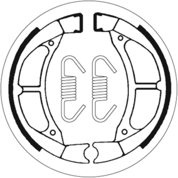 Bremsbelag Bremsbacken SBS 2182