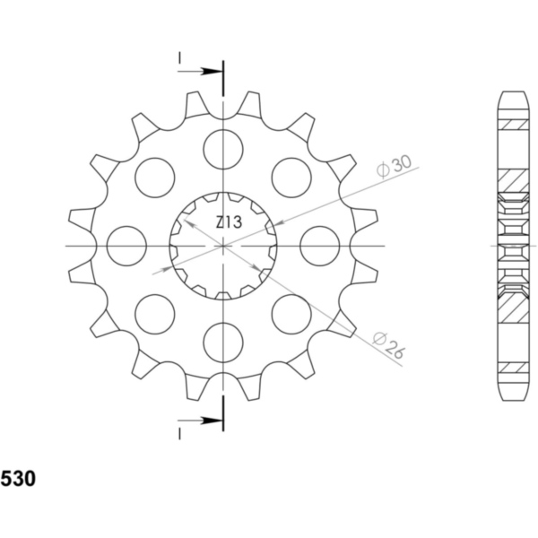 Ritzel Supersprox 530/19Z