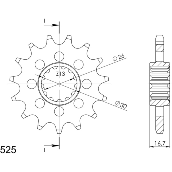 Ritzel Supersprox 525/15Z 20612-15