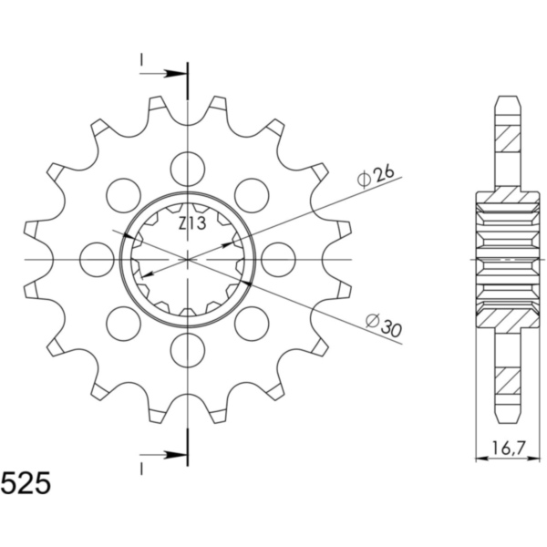 Ritzel Supersprox 525/16Z 20612-16