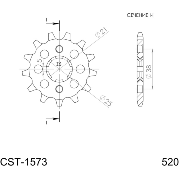 Ritzel Supersprox 520/13Z 21308-13