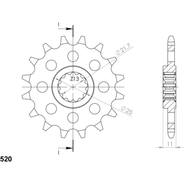 Ritzel Supersprox 520/16Z 21603-16
