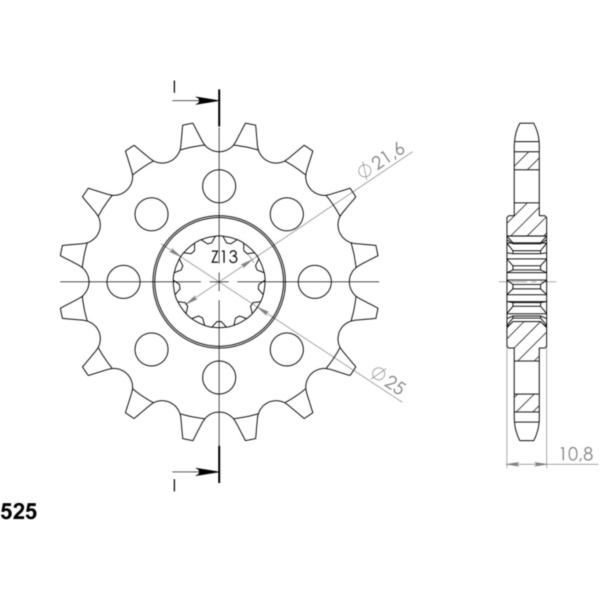Ritzel Supersprox 525/16Z 21606-16