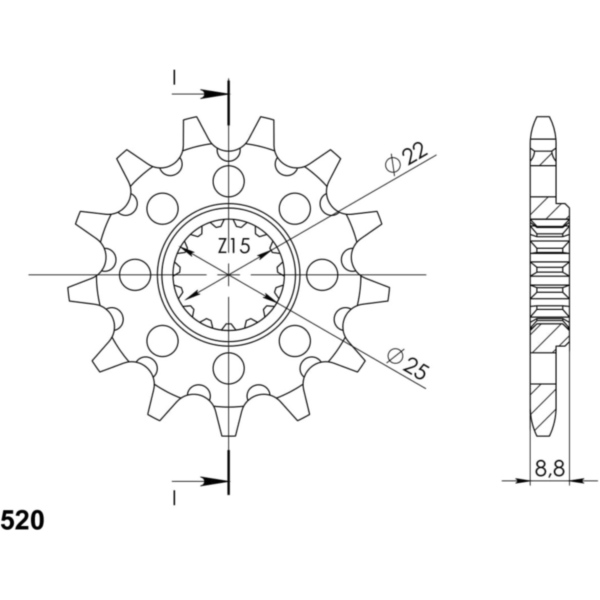 Ritzel Supersprox 520/16Z 73301-16