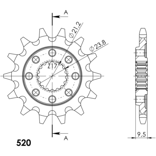 Ritzel Supersprox 520/14Z 20311-14