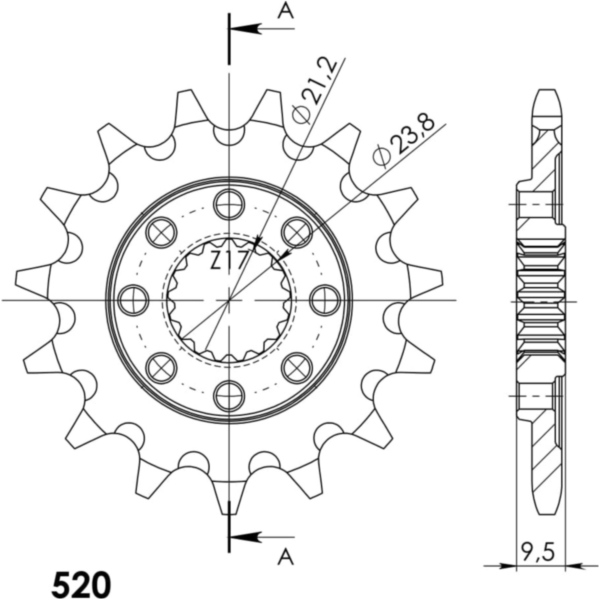 Ritzel Supersprox 520/15Z 20311-15