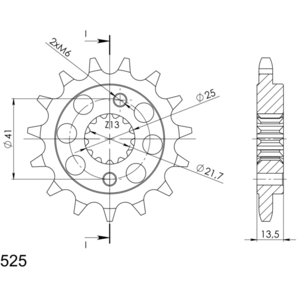 Ritzel Supersprox 525/15Z 20507-15