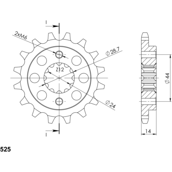 Ritzel Supersprox 525/16Z 20606-16