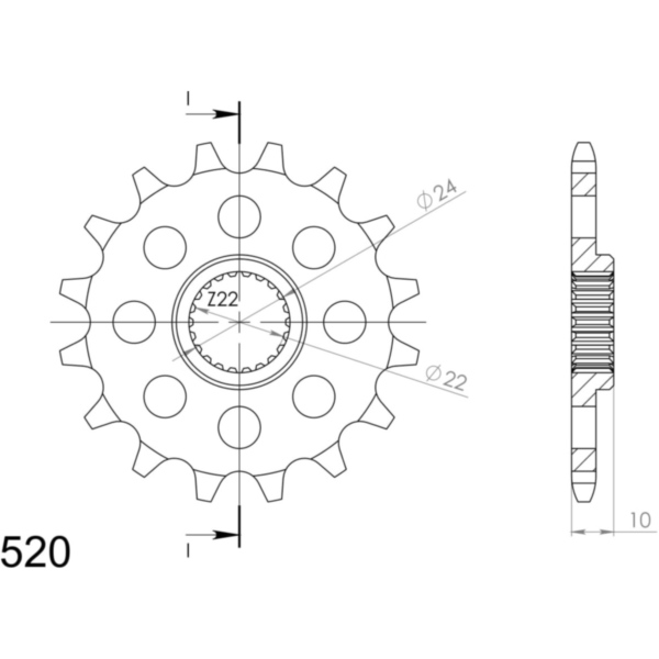 Ritzel Supersprox 520/18Z 94710-18