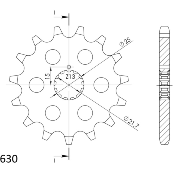 Ritzel Supersprox 630/14Z 33600-14