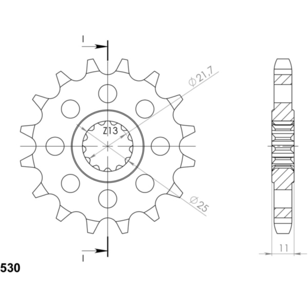 Ritzel Supersprox 530/15Z 21602-15