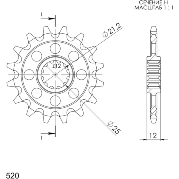 Ritzel Supersprox 520/13Z 64302-13