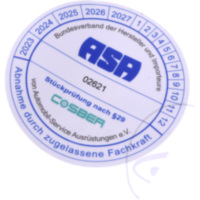 PRUEFPLAKETTE COSBER