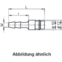 Stecknippel Stahl LW 6 mm