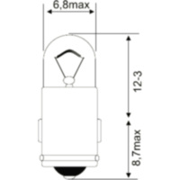 Glühbirne Lampe 6V1.2W JMP