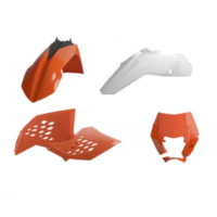 Plastiksatz Komplettkit orange/weiß